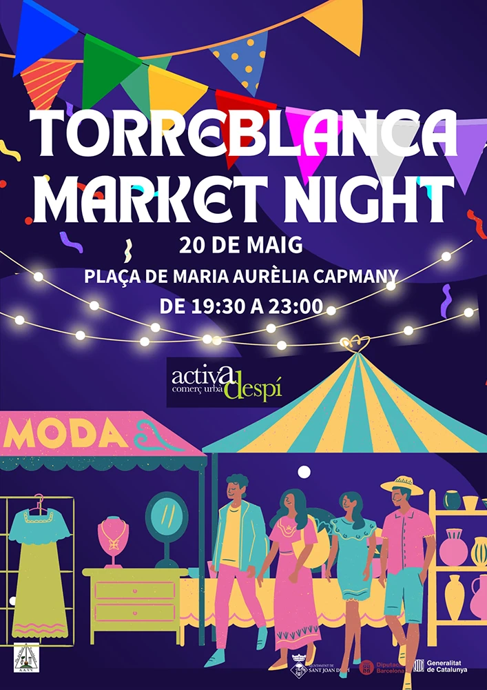 Cartell informatiu event Torreblanca Market Night